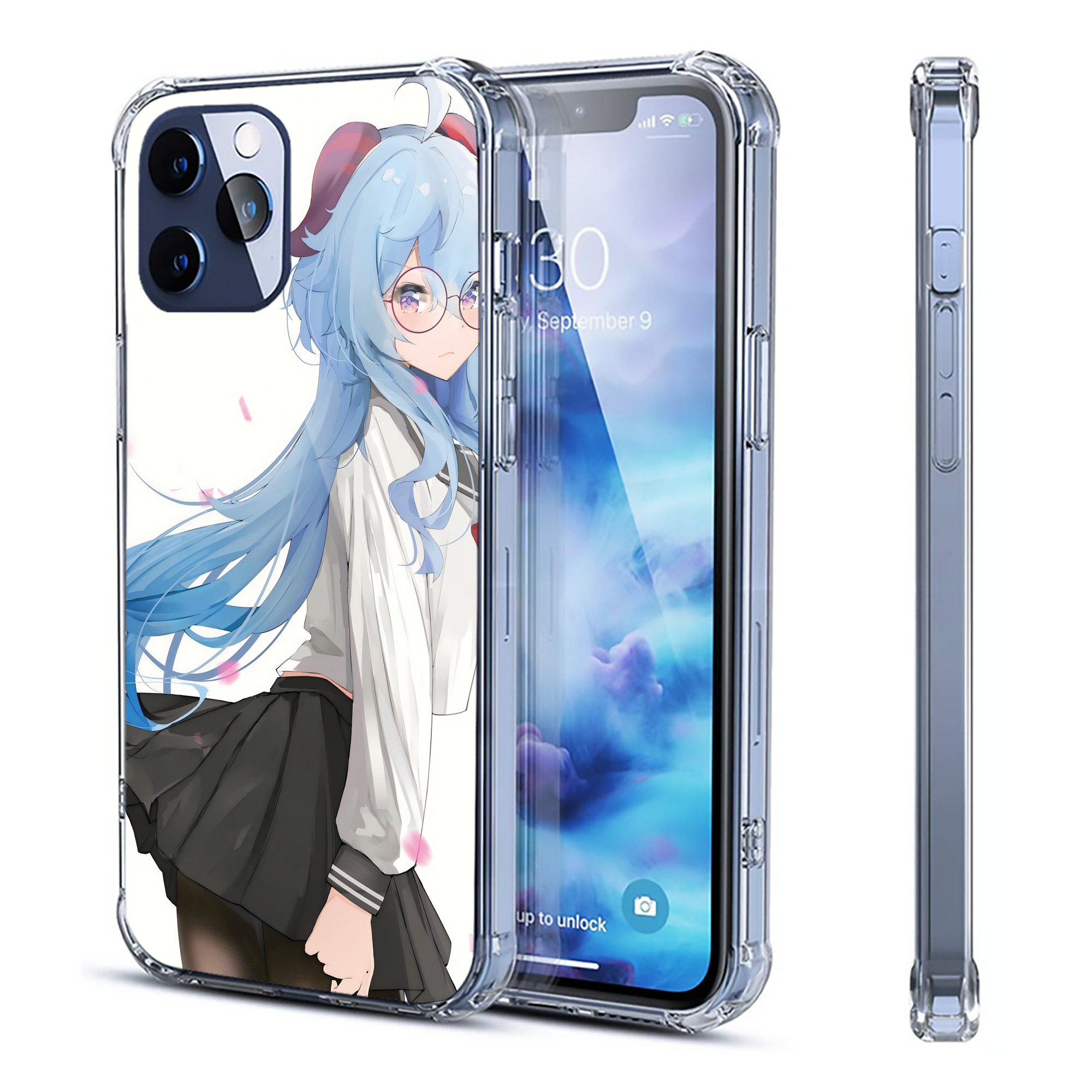 げんし神 genshin 【iPhone 12シリーズ対応】透明スマホケース（クリアソフトケース）